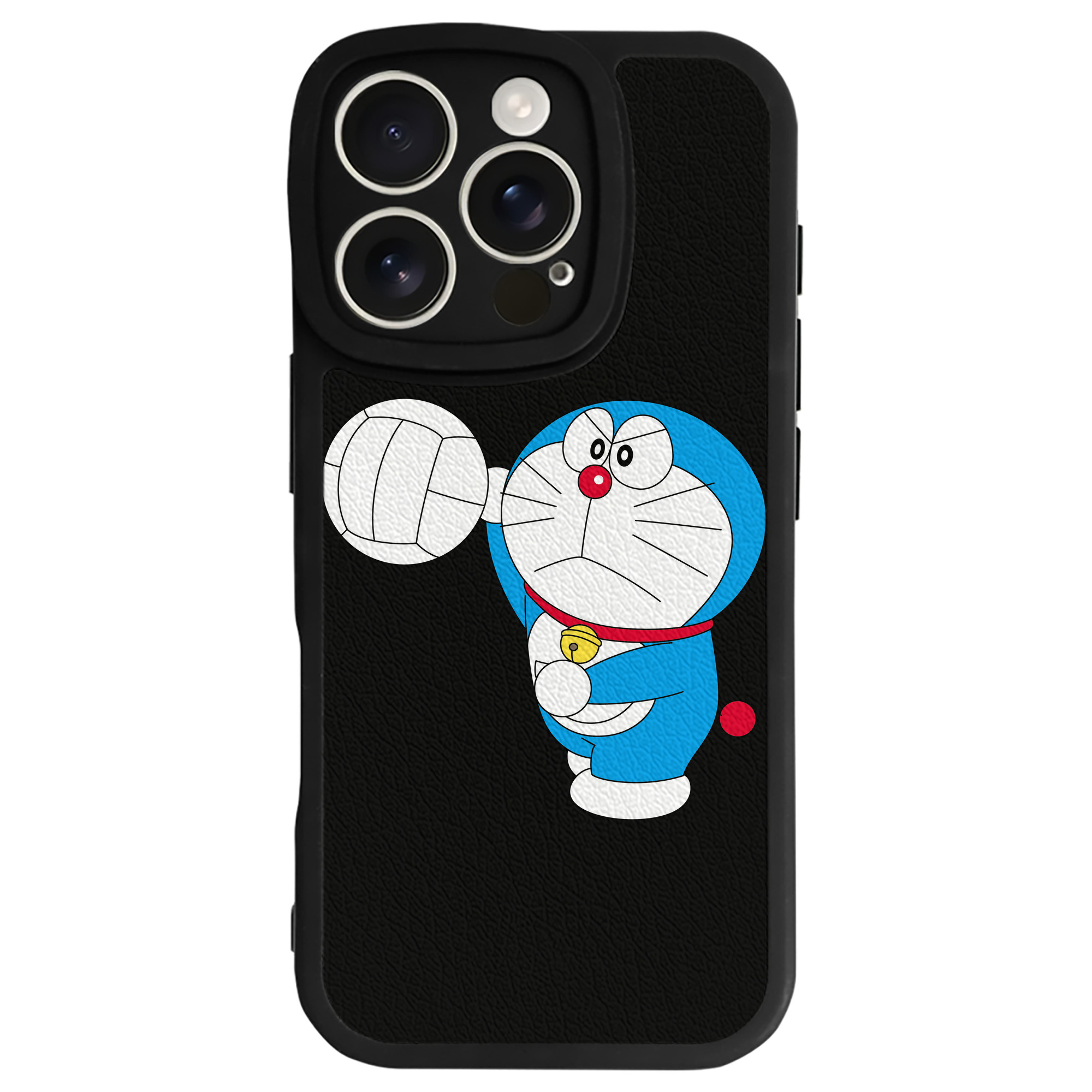 （画像用） ドラえもん Doraemon 【iPhone 16シリーズ対応】シリコンスマホケース（レザー調） 材質：シリコン